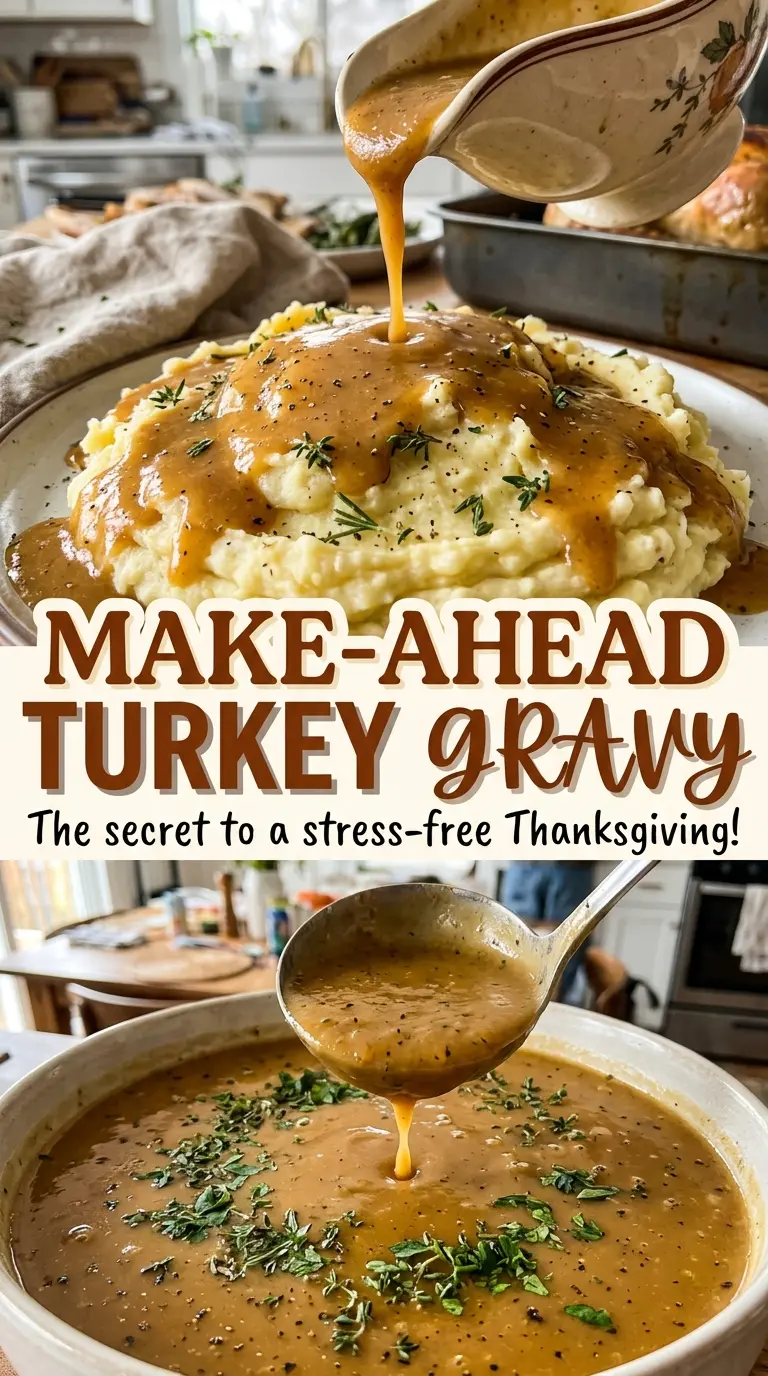 Make-Ahead Turkey Gravy rich smooth texture