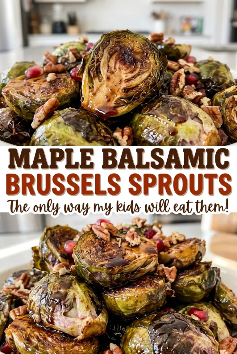 Maple Balsamic Brussels Sprouts