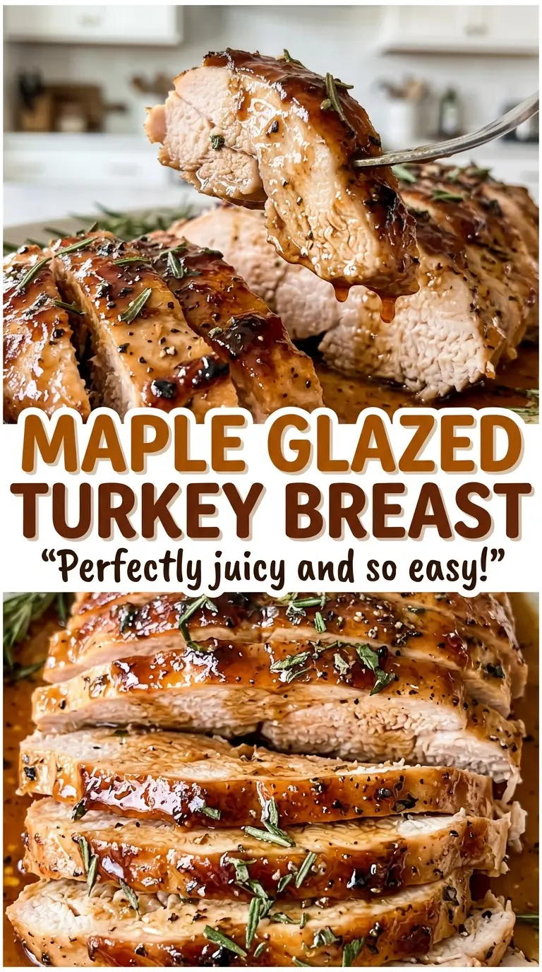 Maple Glazed Turkey Breast glossy roasted finish