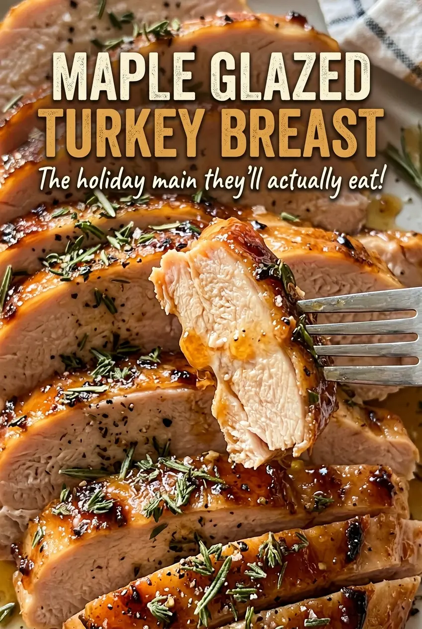 Maple Glazed Turkey Breast golden maple skin