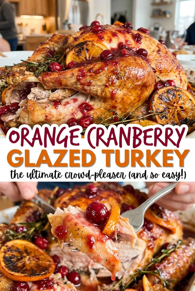 Orange Cranberry Glazed Turkey