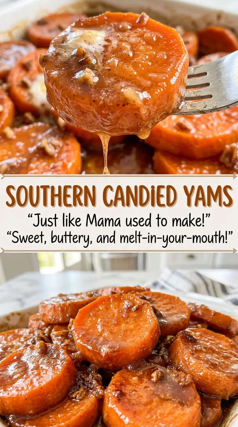 Southern Candied Yams tender glossy rounds
