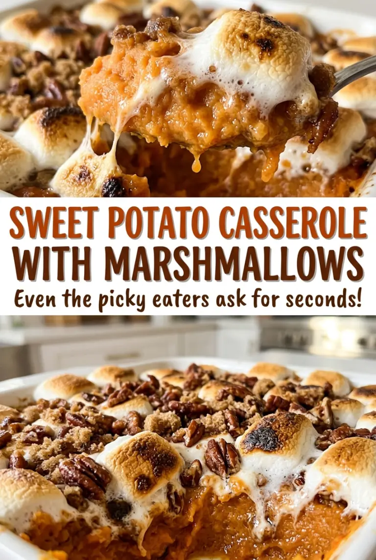 Sweet Potato Casserole with Marshmallows