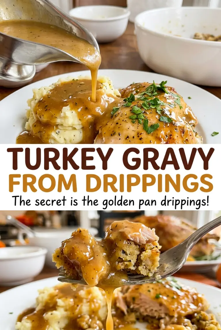 Turkey Gravy from Drippings